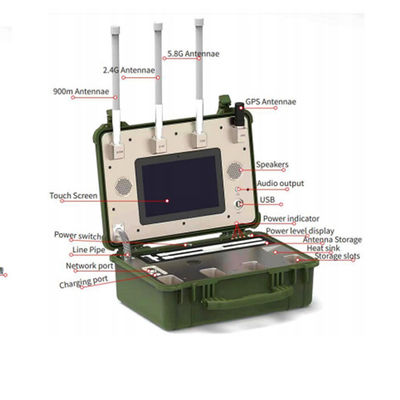 Integrated Handheld UAV Drone Signal Detector Jammer Defense Equipment