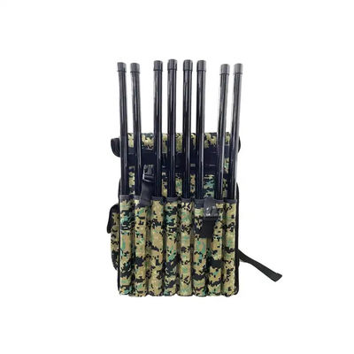 Portable Drone Countermeasures Backpack Signal Jammer 8 Band 1.5Km