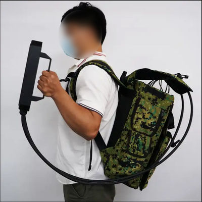 Portable backpack drones detect 4-band drone countermeasures