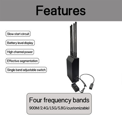 50W 4-band backpack drone inspection Defense 200W drone detection