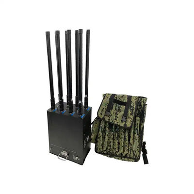 400W 8 Band UHF Frequency UAS Drone Jammer Counter Backpack Equipment