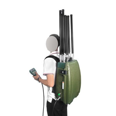 150W Sandproof Military Drone Countermeasures Equipment Jamming Backpack