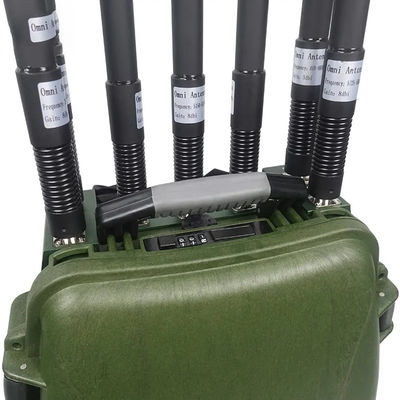 360 Degrees 2km Drone Jammer Backpack Uav Detection Defense Device 1.2G 1.5G