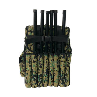 6 Band 2KM Counter Drone Jamming Backpack Cellular Signal Jammers
