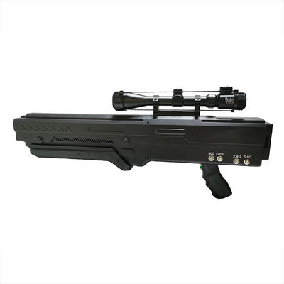 Four Band UAS Jammer UAV Countermeasures Drone Detection Defense Gun 2KM