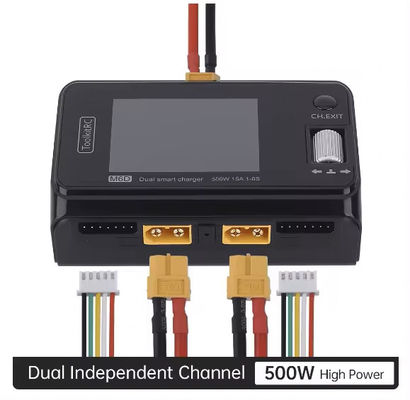ToolkitRC Dual Channel Mini FPV Accessories Drone Battery Charger Discharger M6D 500W 15A