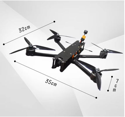 Affordable 7-inch FPV Drone with 2 KG Payload and Servo Camera 100hW ELRS