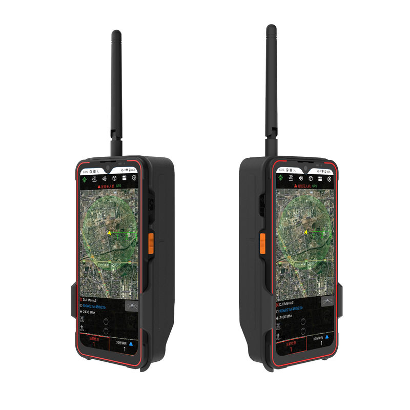Handheld UAV Anti Drone Detector And Positioning System 2.4GHz For Airport Prison