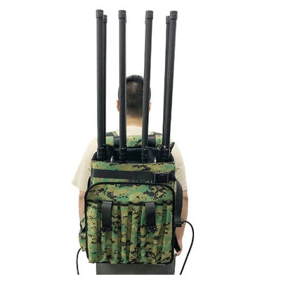 400W 8 Band UHF Frequency UAS Drone Jammer Counter Backpack Equipment