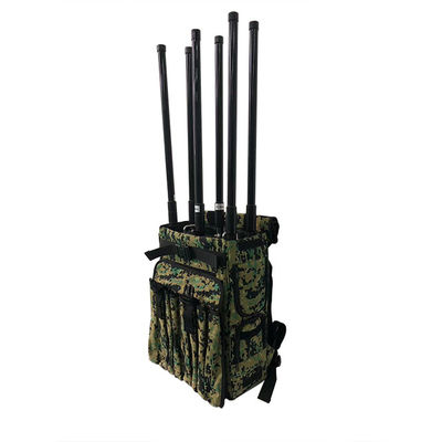 6 Band 2KM Counter Drone Jamming Backpack Cellular Signal Jammers
