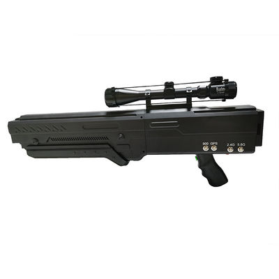 Four Band UAS Jammer UAV Countermeasures Drone Detection Defense Gun 2KM